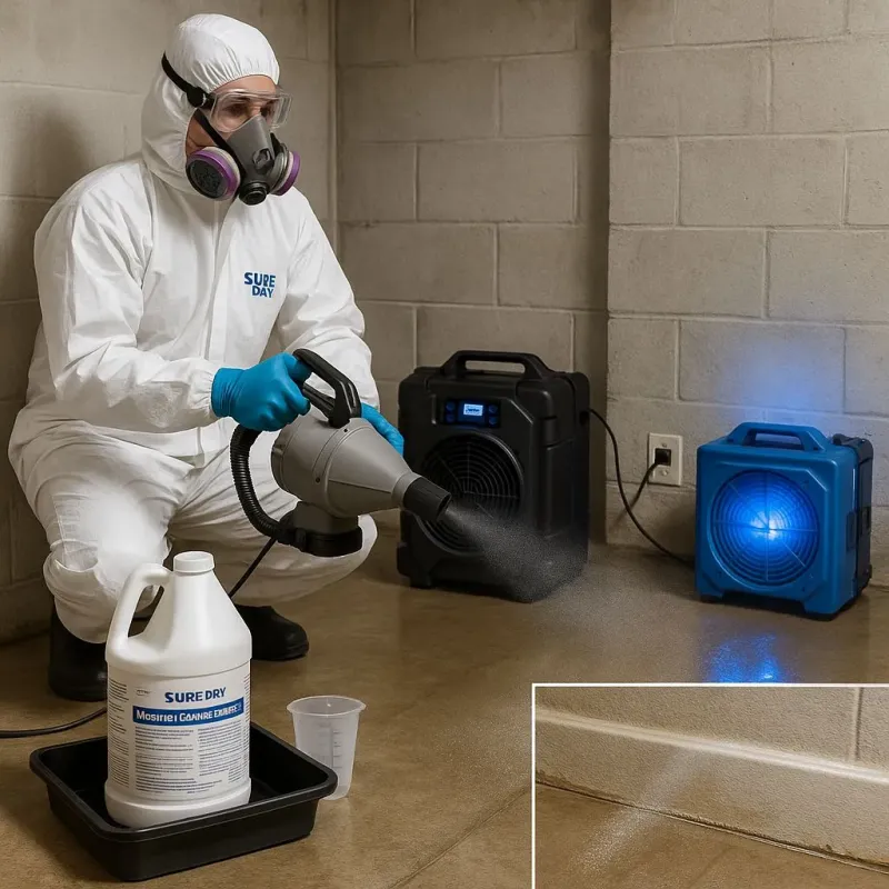 Sanitization and Odor Removal process in Eastover, NC